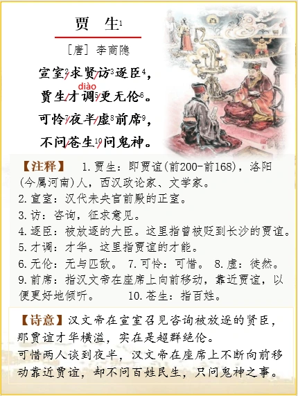 古诗词解析 | 李商隐《贾生》