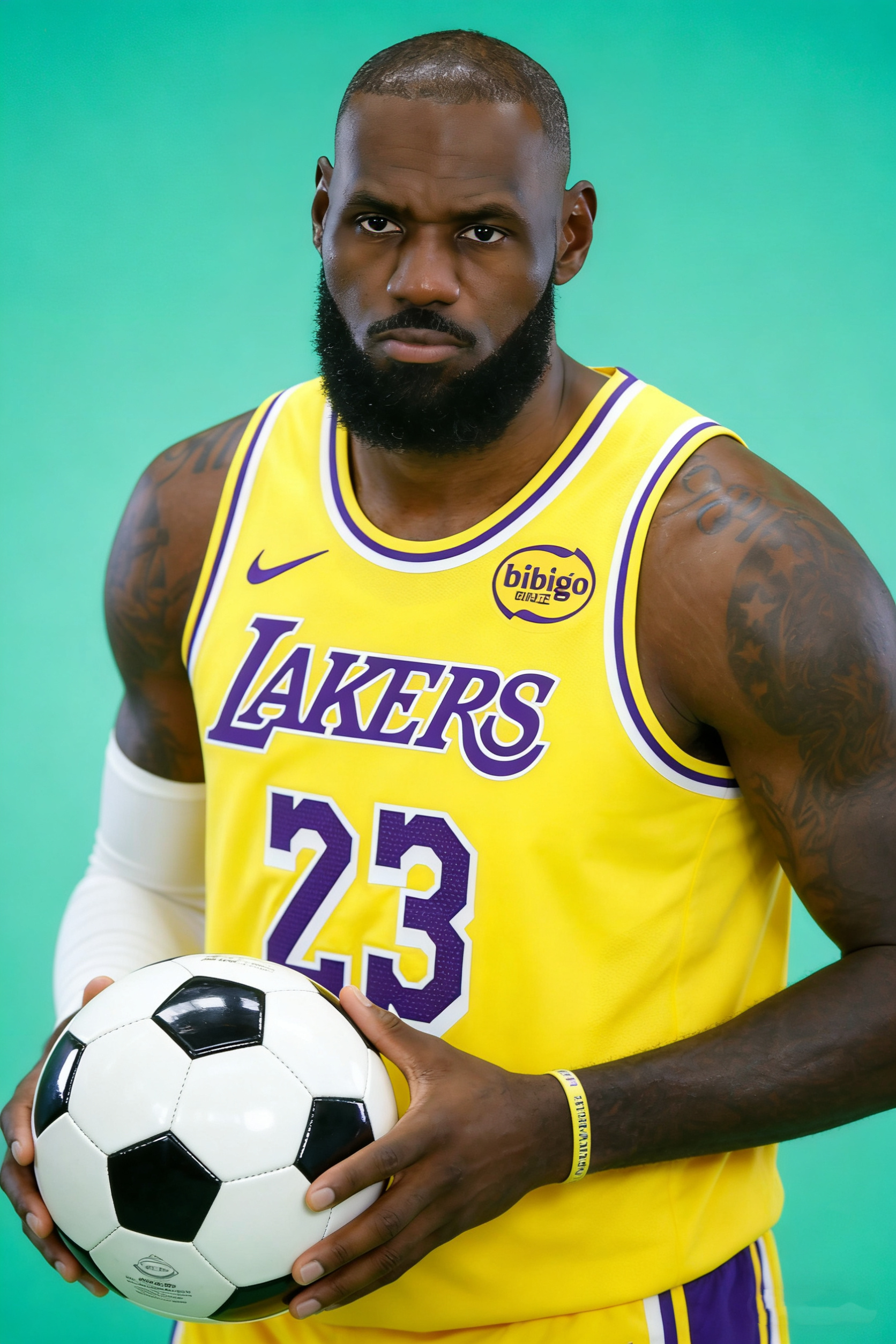 明天东契奇缺席比赛，老詹可以给足球权了！🤭 