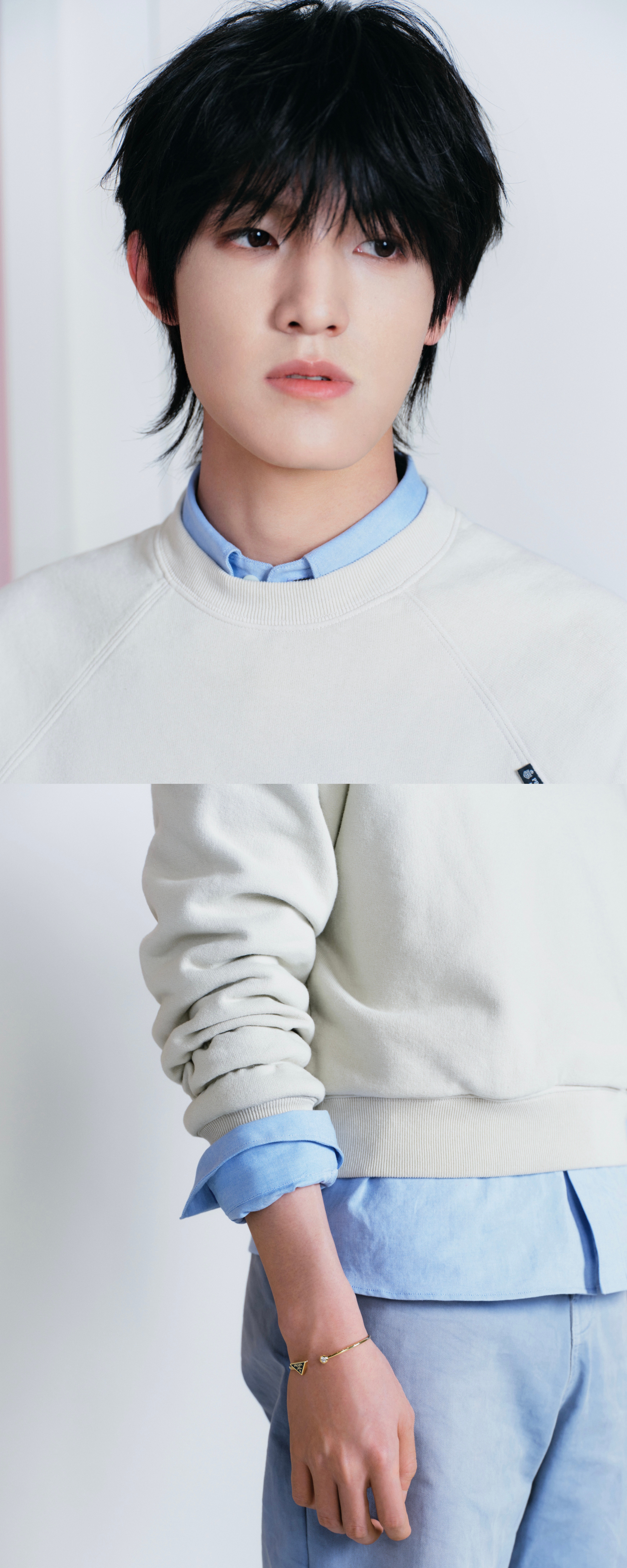 TOP 登陆少年｜Prada Prada 男孩们的官方物料持续输出 ，简约造型搭