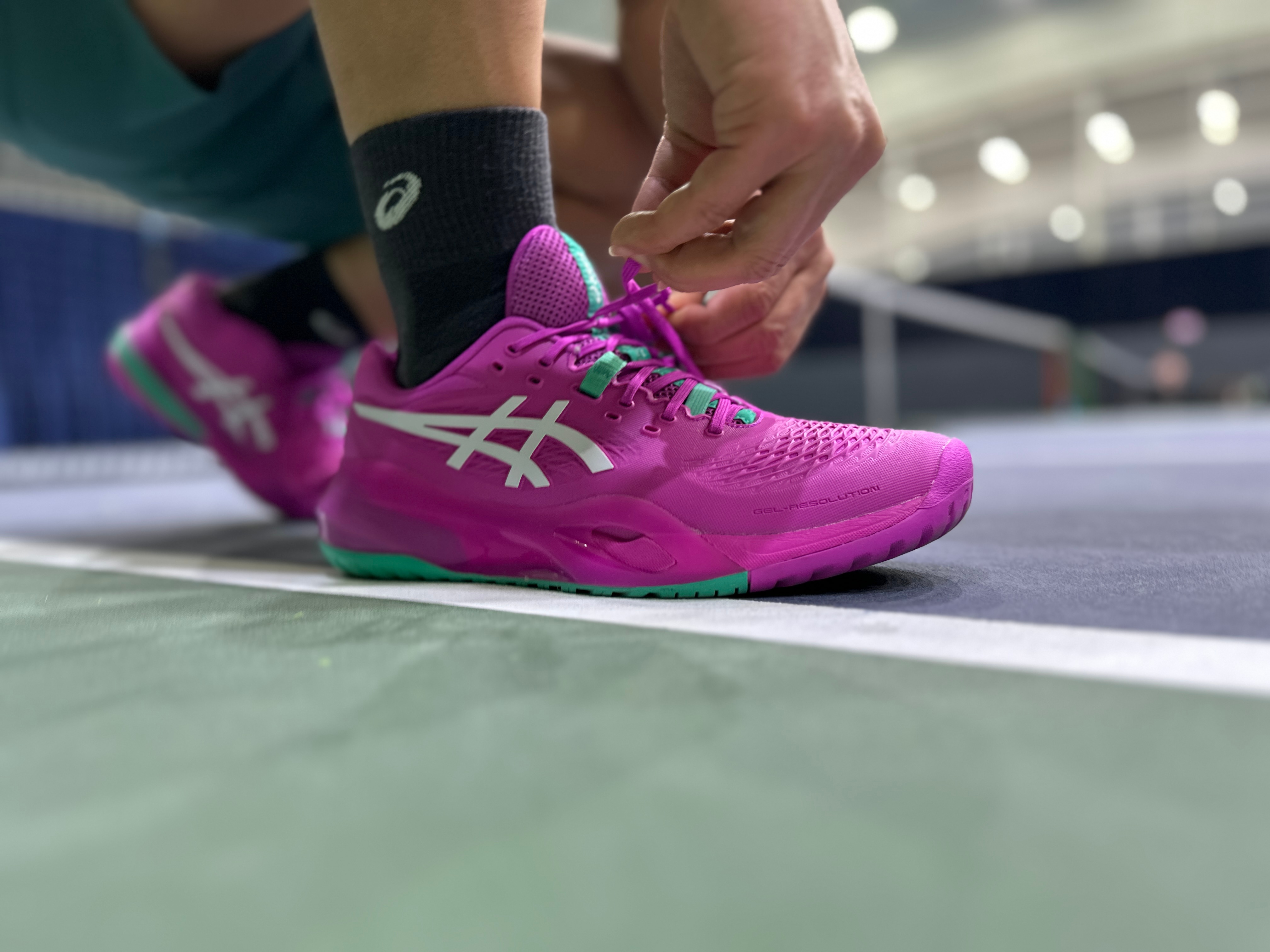 周一我一身桃红柳绿来打球（网页链接），真心是想发条微博就抽掉的，因为我hold不