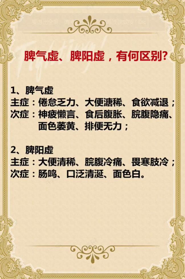 大便稀溏、没胃口，是脾气虚还是脾阳虚？别再分不清了