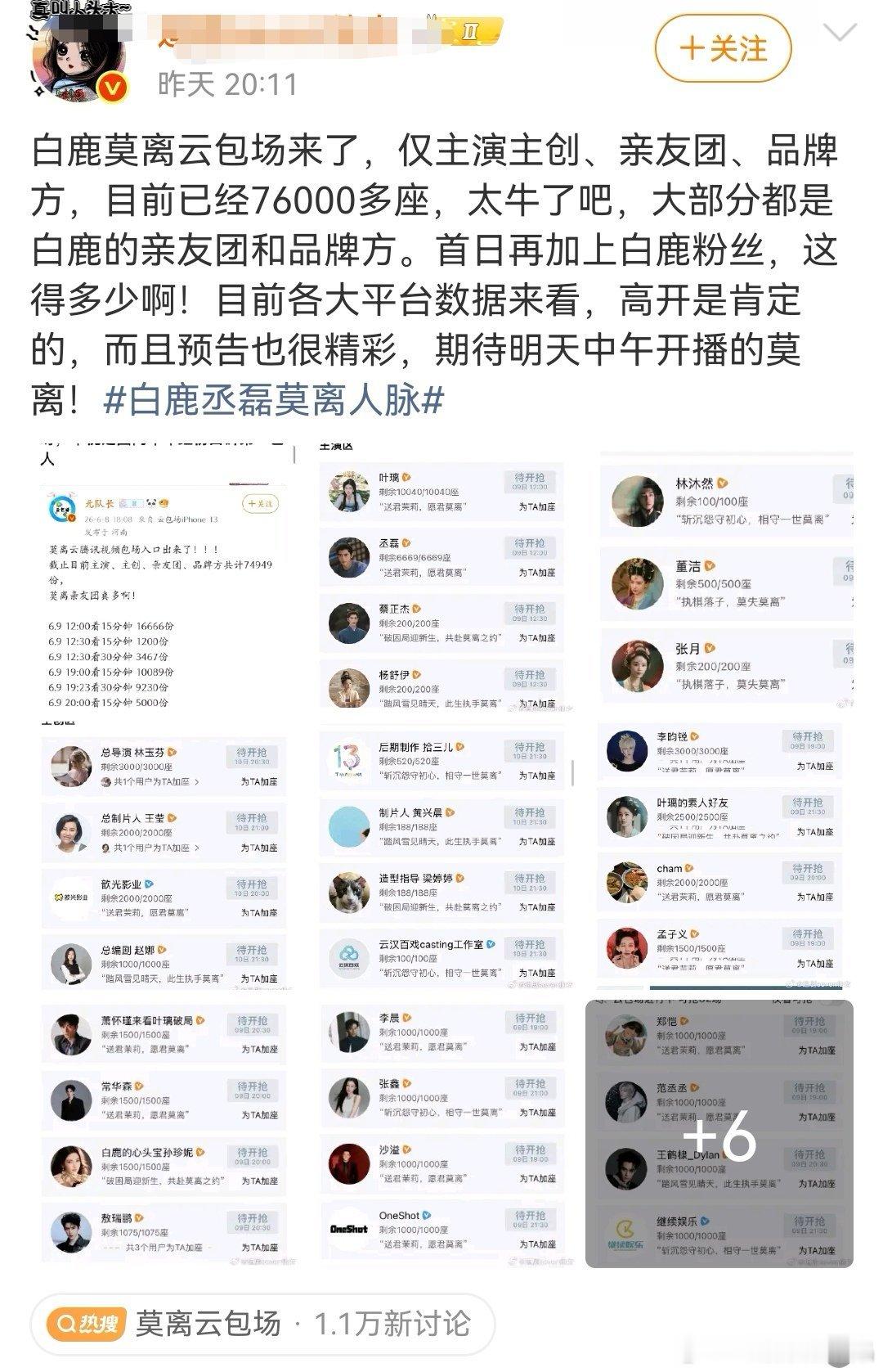 Cy粉丝真的很卖力帮鹿鹿宣传，看来是很想让老の当鹿鹿的二番。 