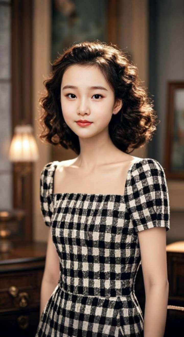 AI扩图 AI旗袍佳人