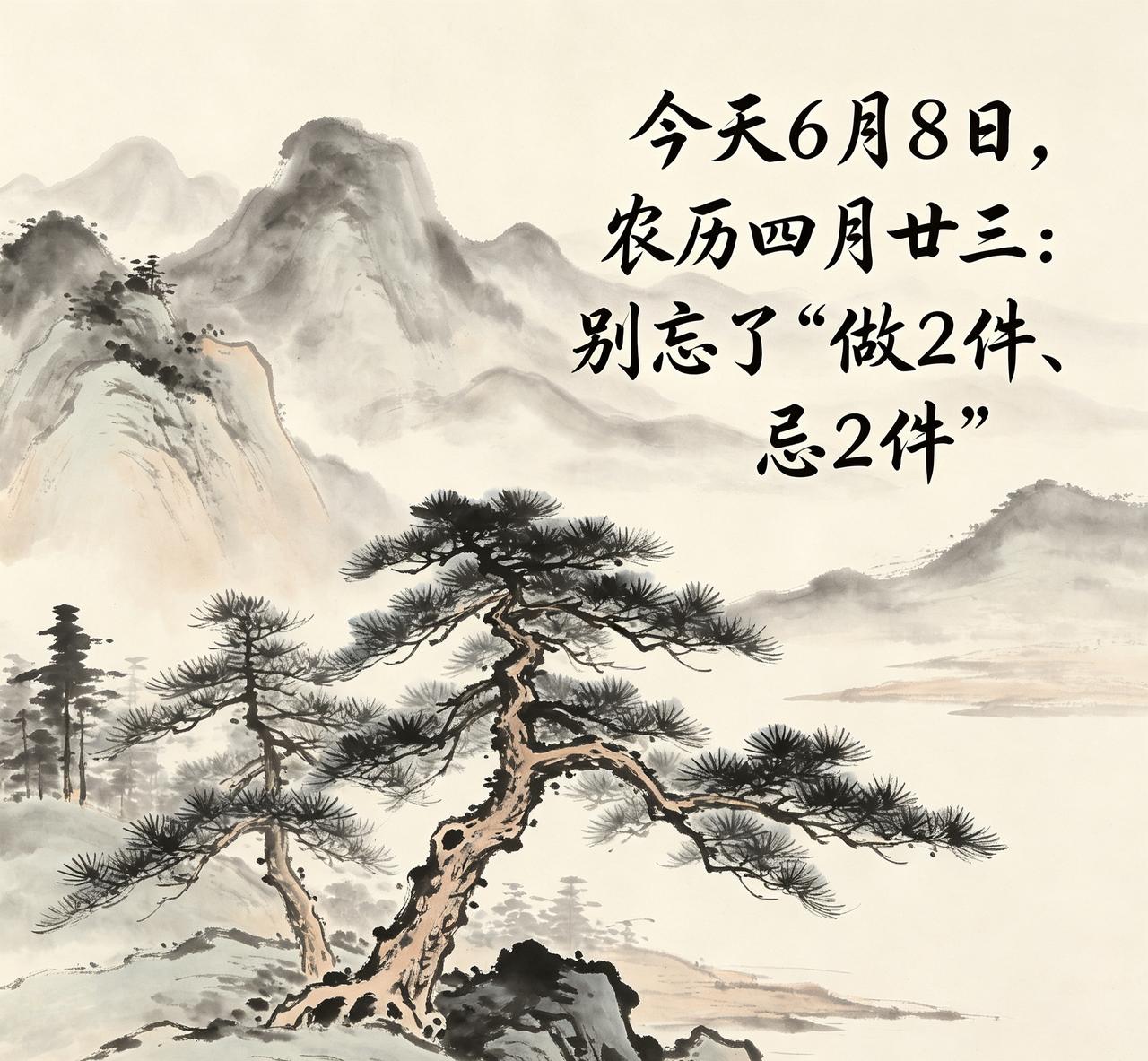 【6月8日｜农历四月二十三｜芒种过去三天：今天唯一要紧的——把"收尾"收干净】