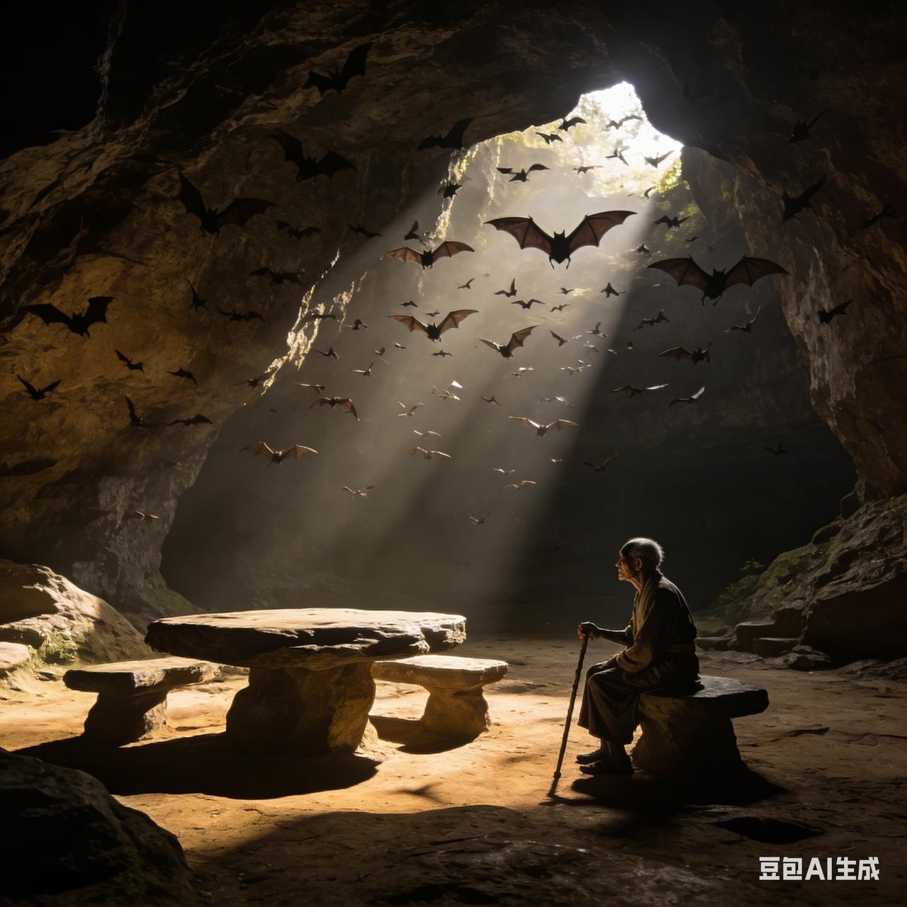 明朝永乐年间，九凝山上有一个洞穴，里面幽居着一位白脸老人，山下人都称他为“白蝙蝠
