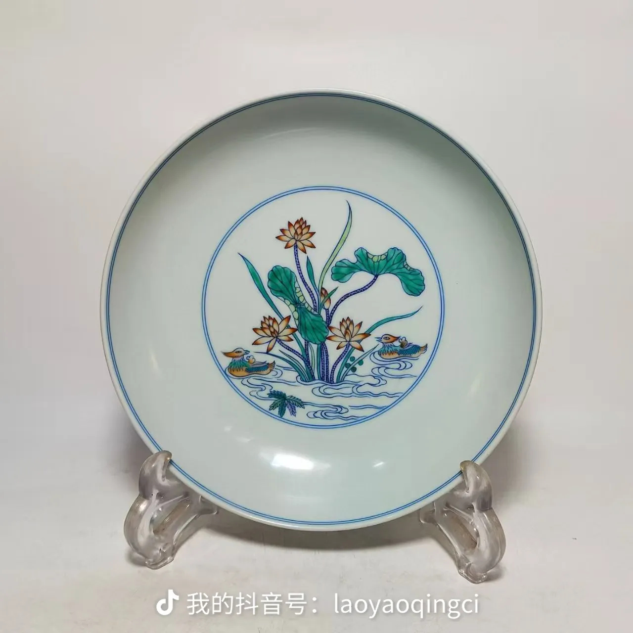 这一件清雍正～斗彩满池娇卧足盘，从器物特征、工艺与文化内涵，器型与胎釉分析，盘为