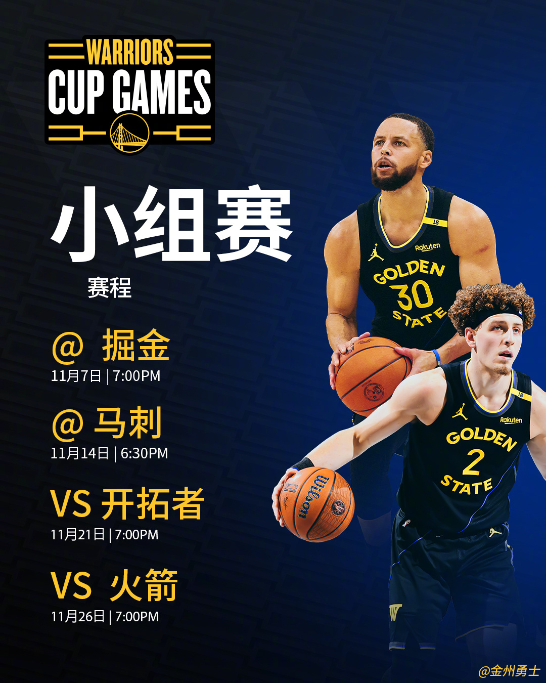 2025-26赛季，勇士NBA杯赛赛程新鲜出炉🏆NBA新赛季赛程金州勇士[超话