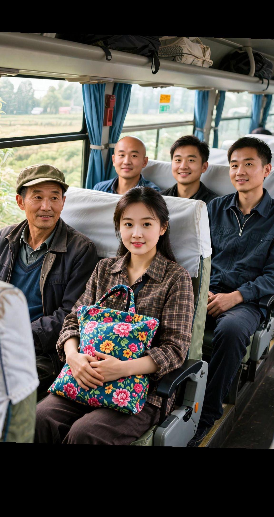 AI长途随拍 随变ai随便玩 乡村爱情 大巴车