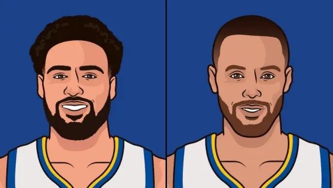 有一说一，今日库里和克莱根本就是一个级别！！
 
库里：今日比赛代表勇士上场33