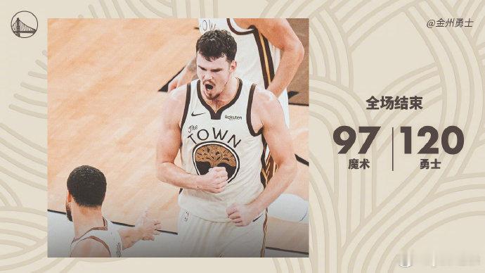 波澜不惊！ 上半场勇士一度和魔术打得难解难分，那是因为库里还未在外线找到准星，他