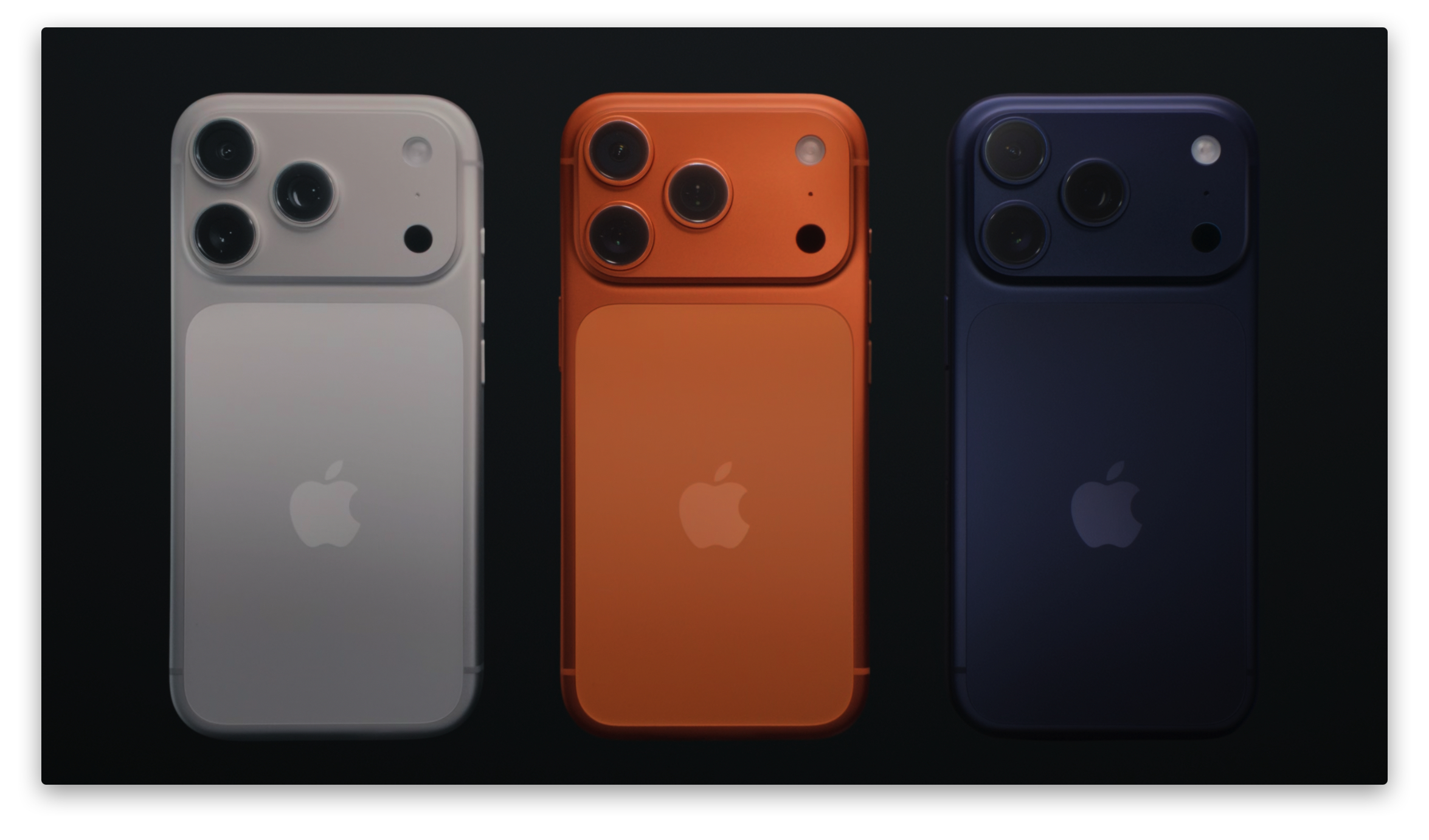 第七款产品：iPhone 17 Pro迎来了全新的外观，拥有3款配色：有一说一今