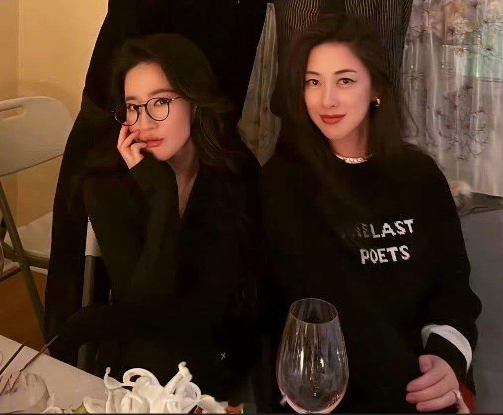 这俩人站一起就对我的眼睛很友好刘亦菲朱珠 小说里玩得好的千金小姐 ​​​