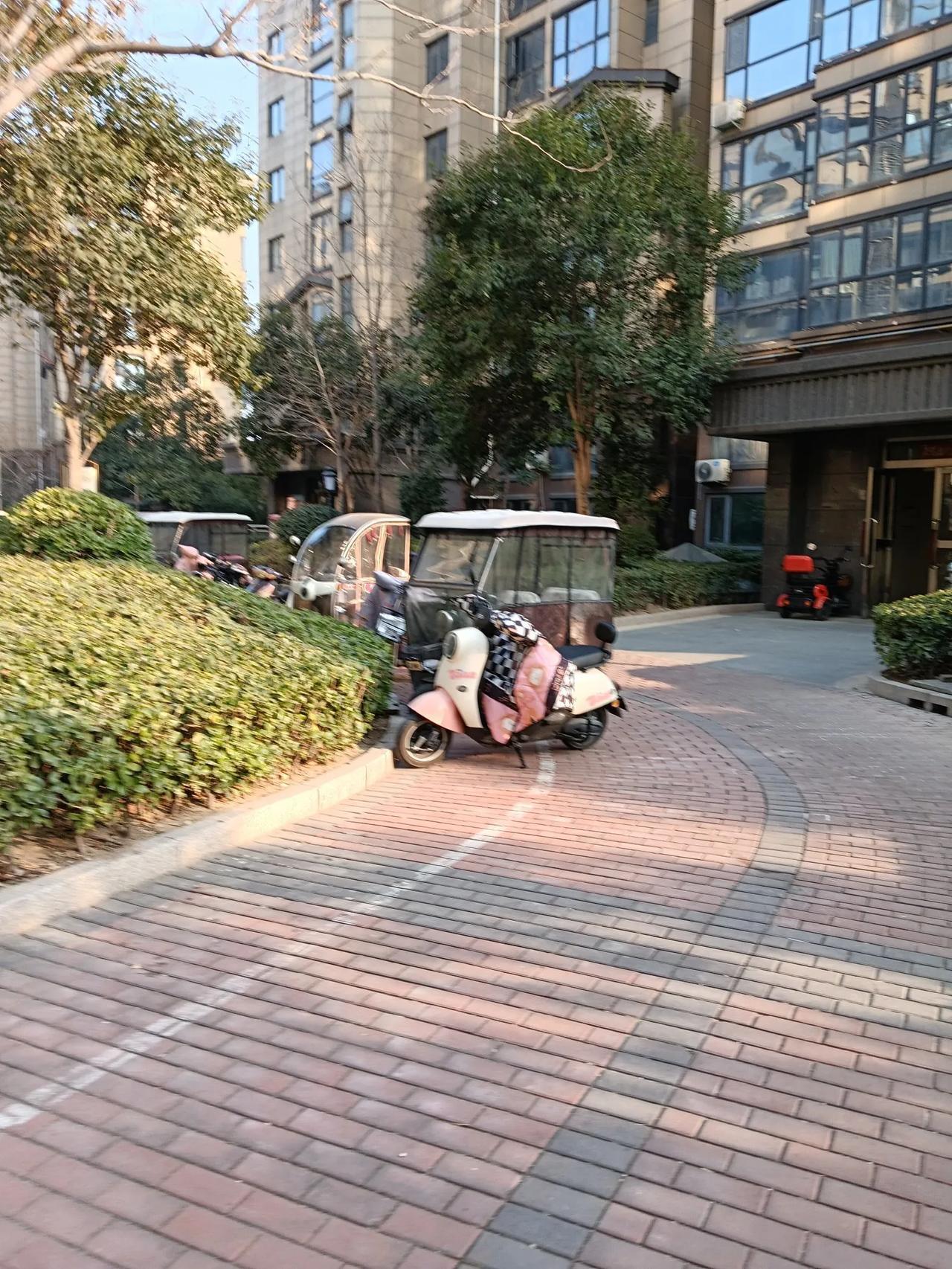 小区里面的冬天