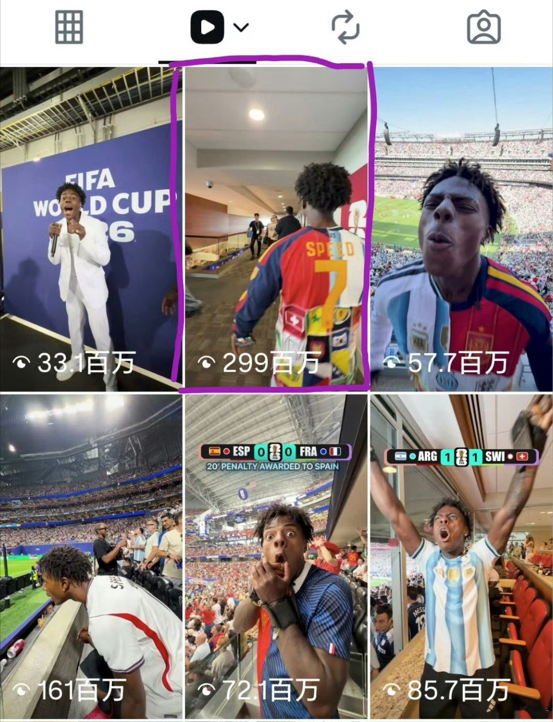 BTS在FIFA官号流量爆表防弹少年团排面 谁懂啊，FIFA官号发的相关视频几小