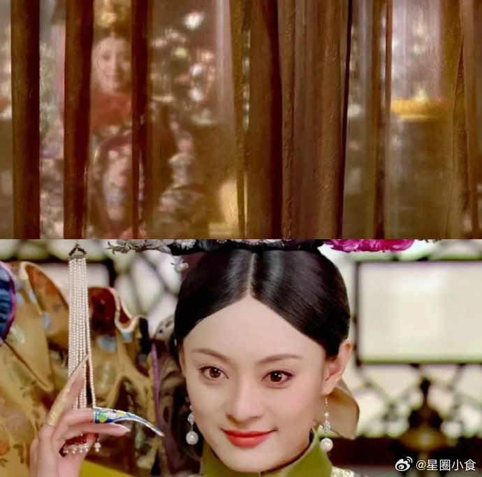 甄嬛隔着帘子真的好像纯元，跟蒋勤勤简直一模一样… 