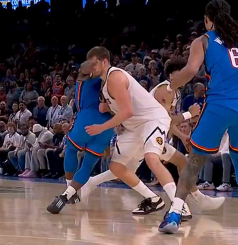 别的我不敢说，这球我截到了，不许说演的。掘金VS雷霆 伊朗放弃猛打猛冲