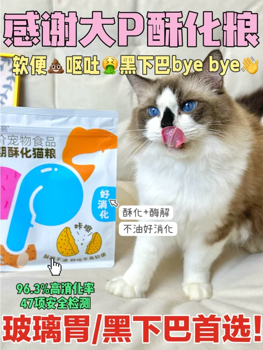 终于理解酥化猫粮，猫猫黑下巴居然吃没啦！
