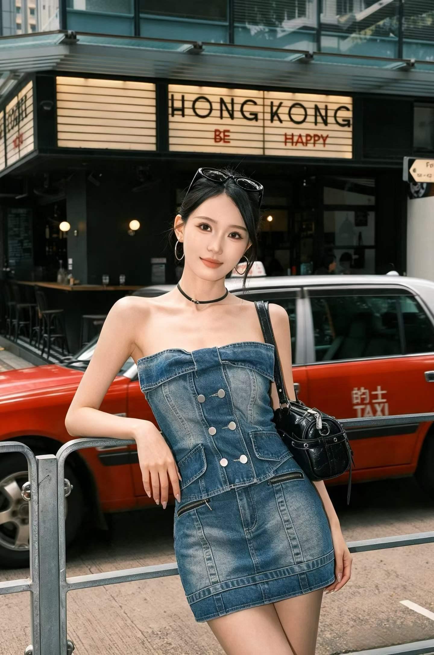 香港的红🔴复古色的出租车太好看了！ 