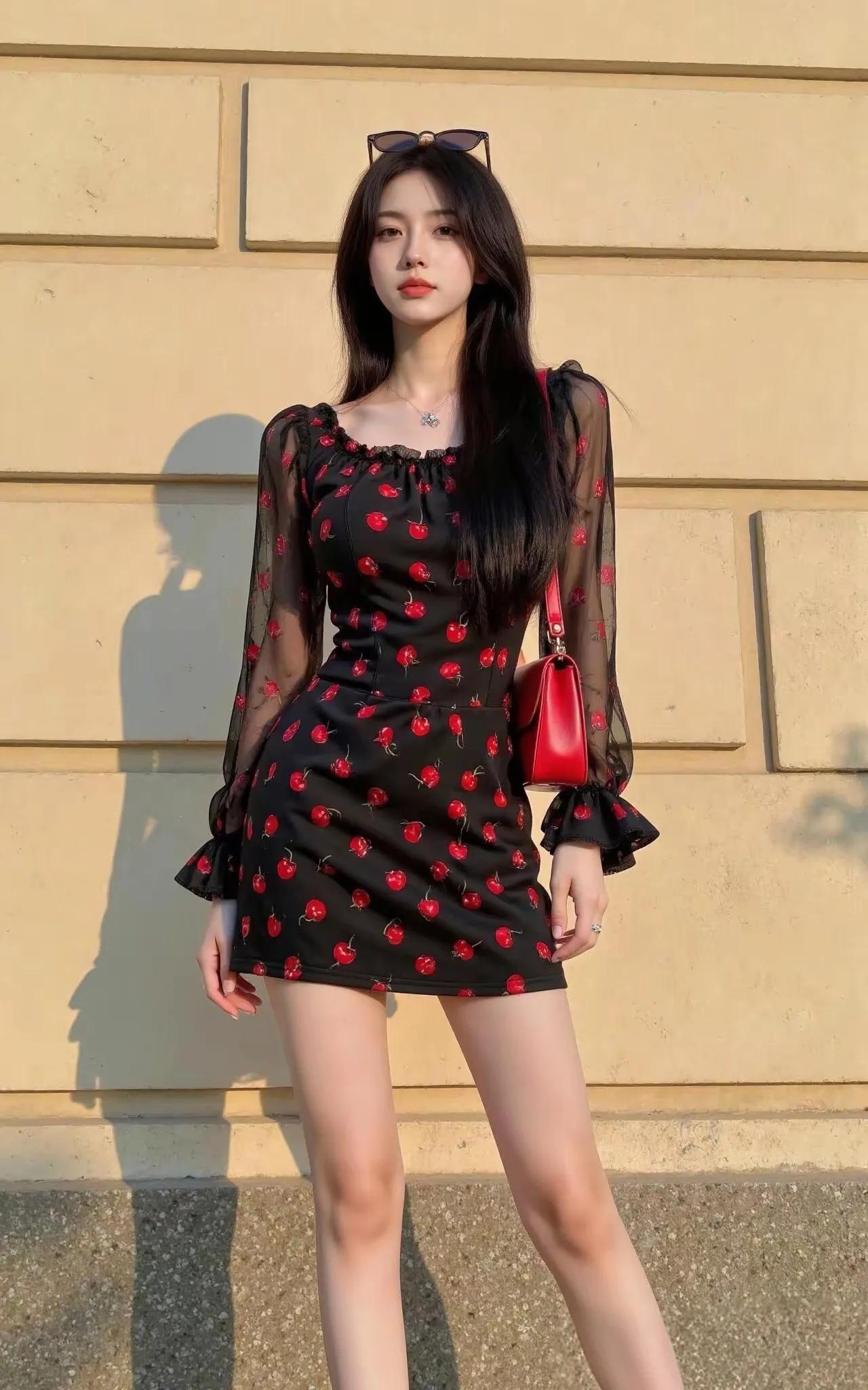 身材好就是天生的衣架，啥风格的衣服都好看