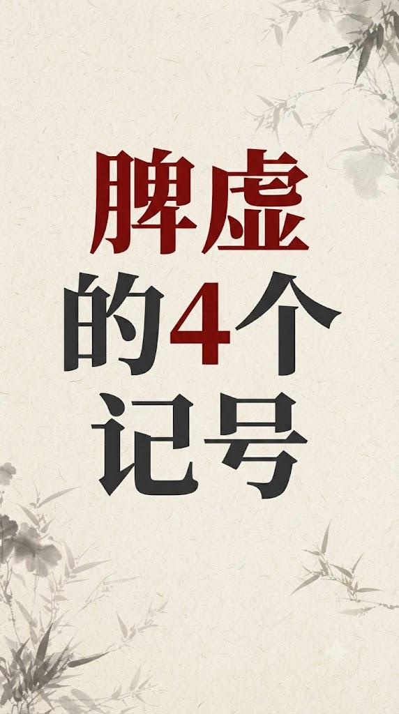 脾虚的人，身上往往有这4个“记号”，占两个以上该调理了！
很多人长期处于亚健康状
