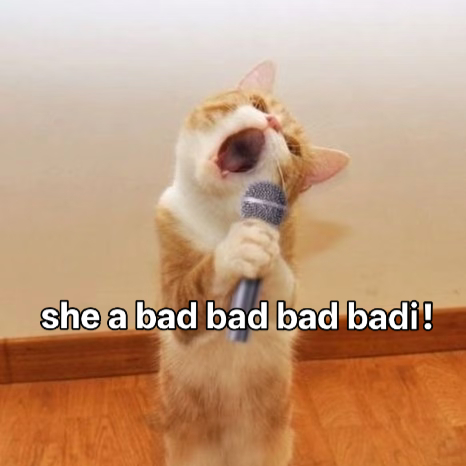 she a bad bad bad badi！！！我宣布badibadi是继疑疑