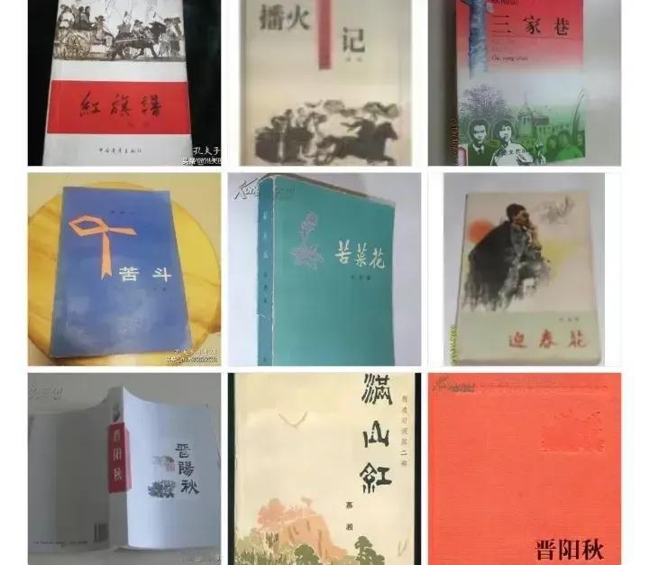 长篇小说名作姐妹篇
红旗谱、播火记、战㓂图（梁斌著）
苦菜花、迎春花、山菊花（冯