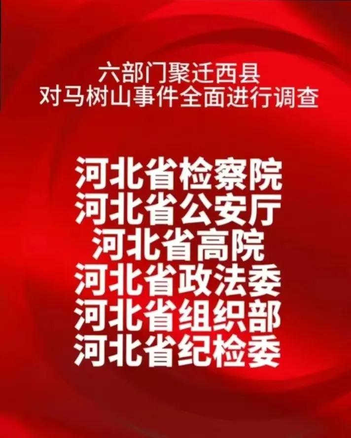 #马树山# 下图是网上一篇图文里下载的，按说河北省这六个部门的联合调查组，阵容够