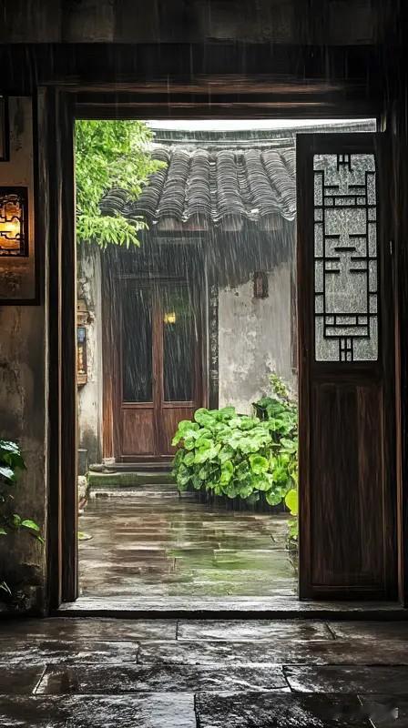 看到“绵绵细雨千般意”这个上联，我就开始琢磨下联。对对联讲究对仗押韵和意思和谐，