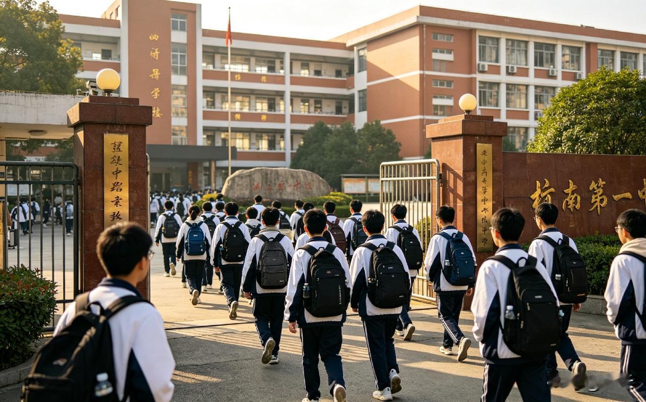 开学季，银川两所中学在校门口严查学生发型，男生标准尤其严格，发型不达标的学生直接