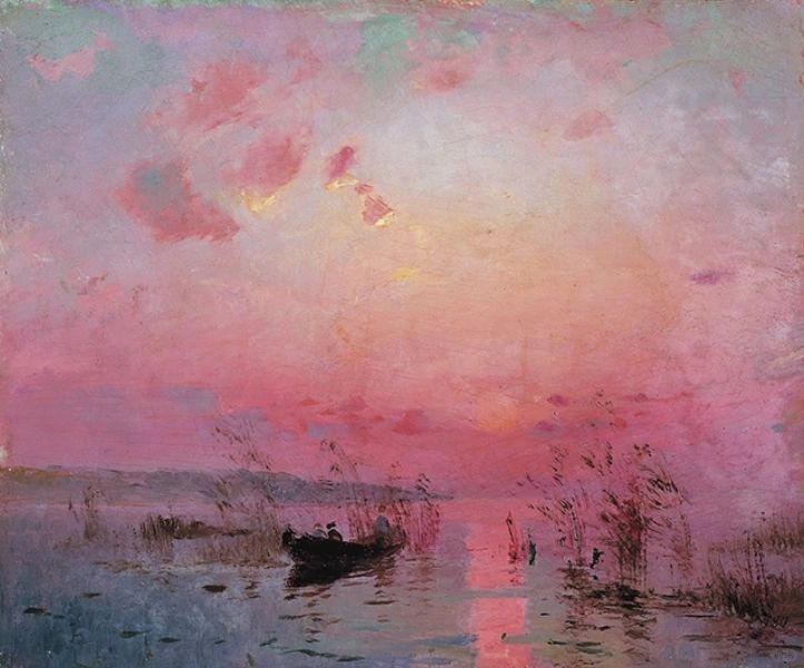 Serhii Vasilykiivskyi“湖上的日落”乌克兰国家博物馆
