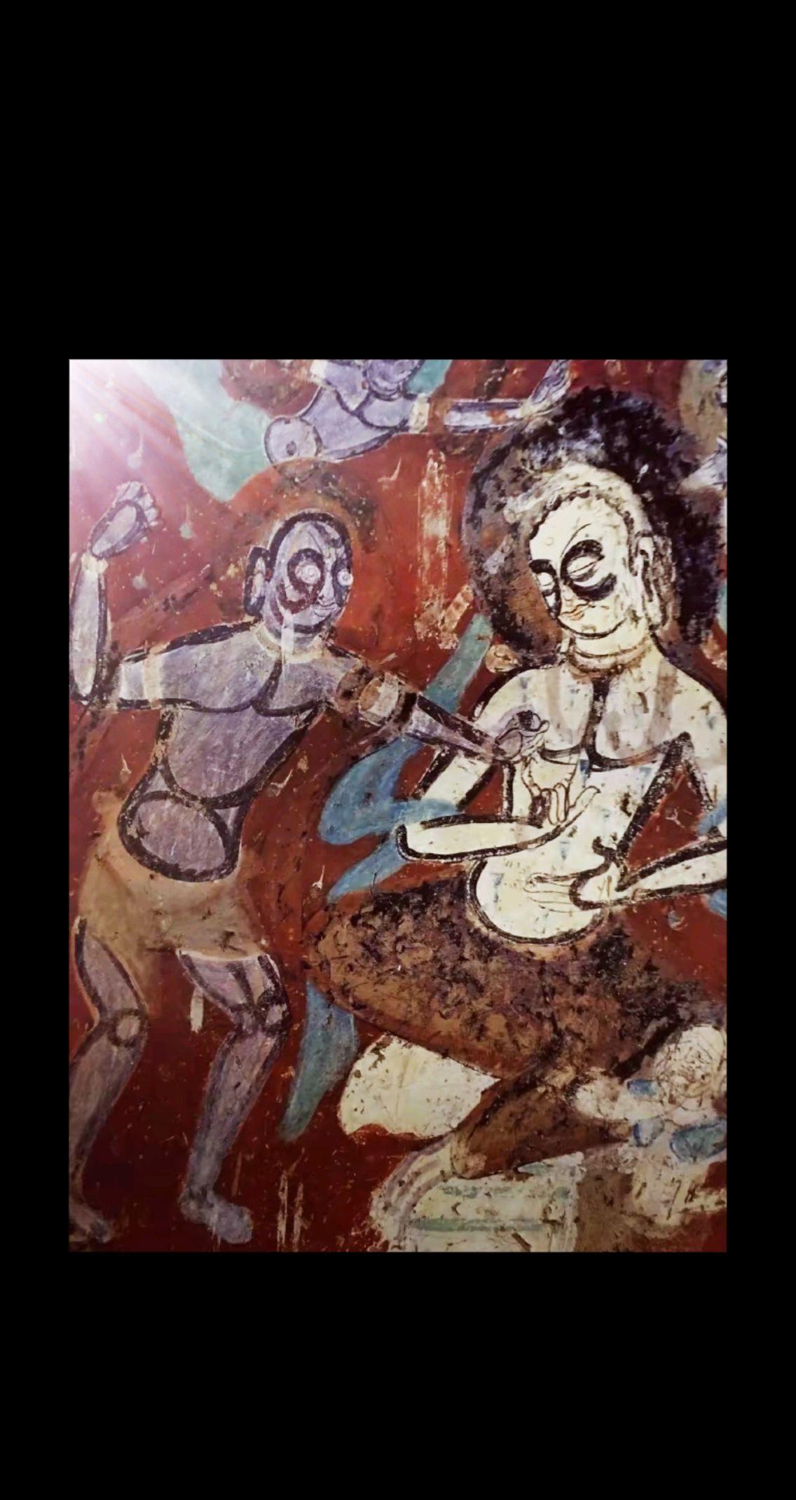 莫高窟北凉275窟壁画。.老舍（1899-1966）～ 人把自己从野兽...