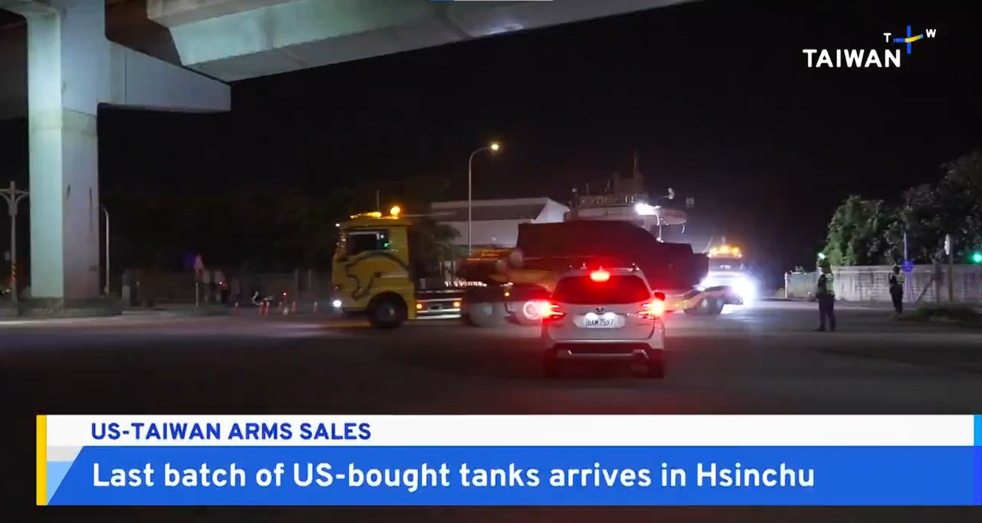 台湾向美国采购的最后一批28辆M1A2T“艾布拉莫斯”（Abrams）主战坦克，