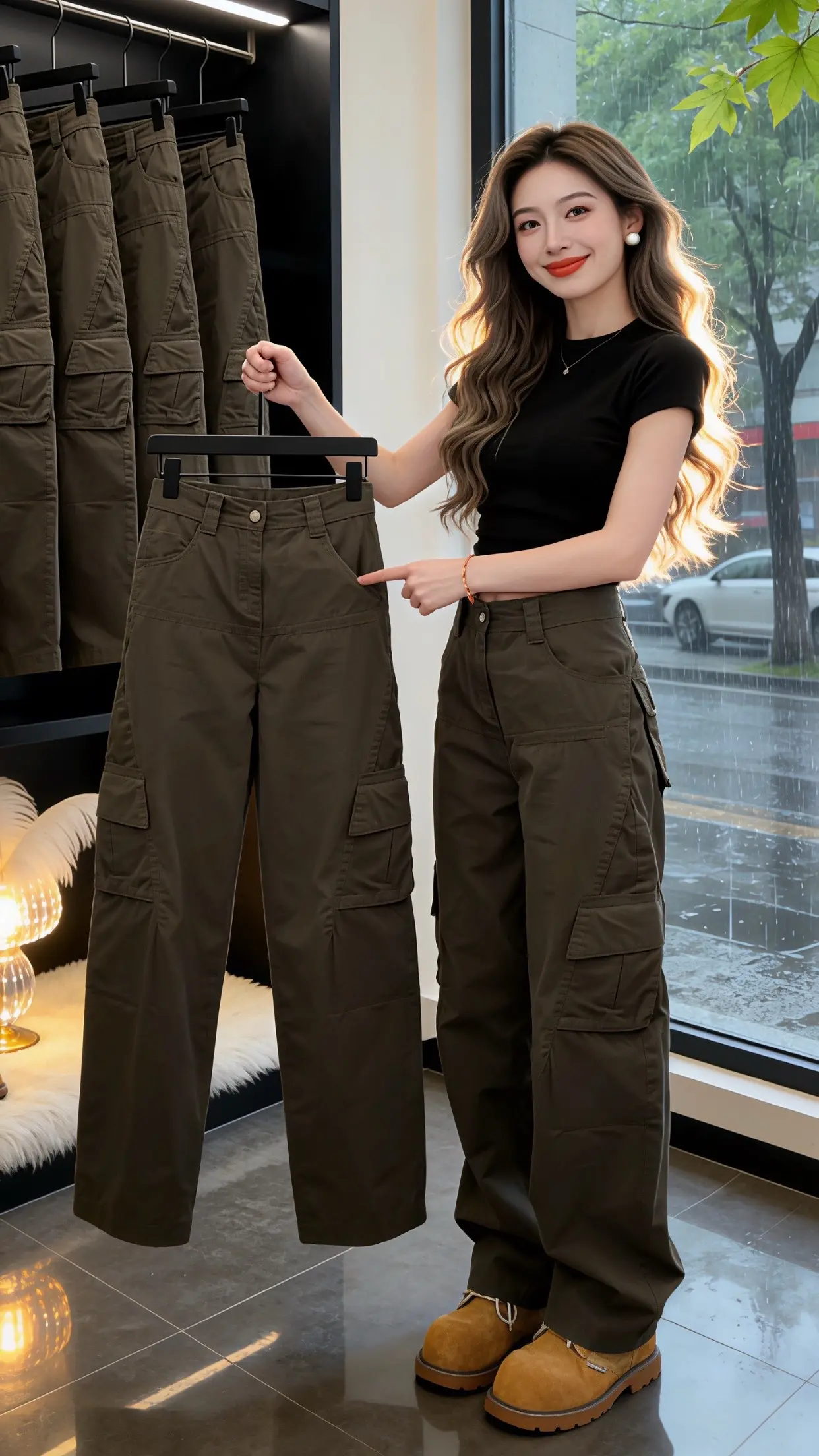 显瘦显高显腿长裤子 高颜值炸街女工装裤 百搭神裤人手一条 穿出你的ch...