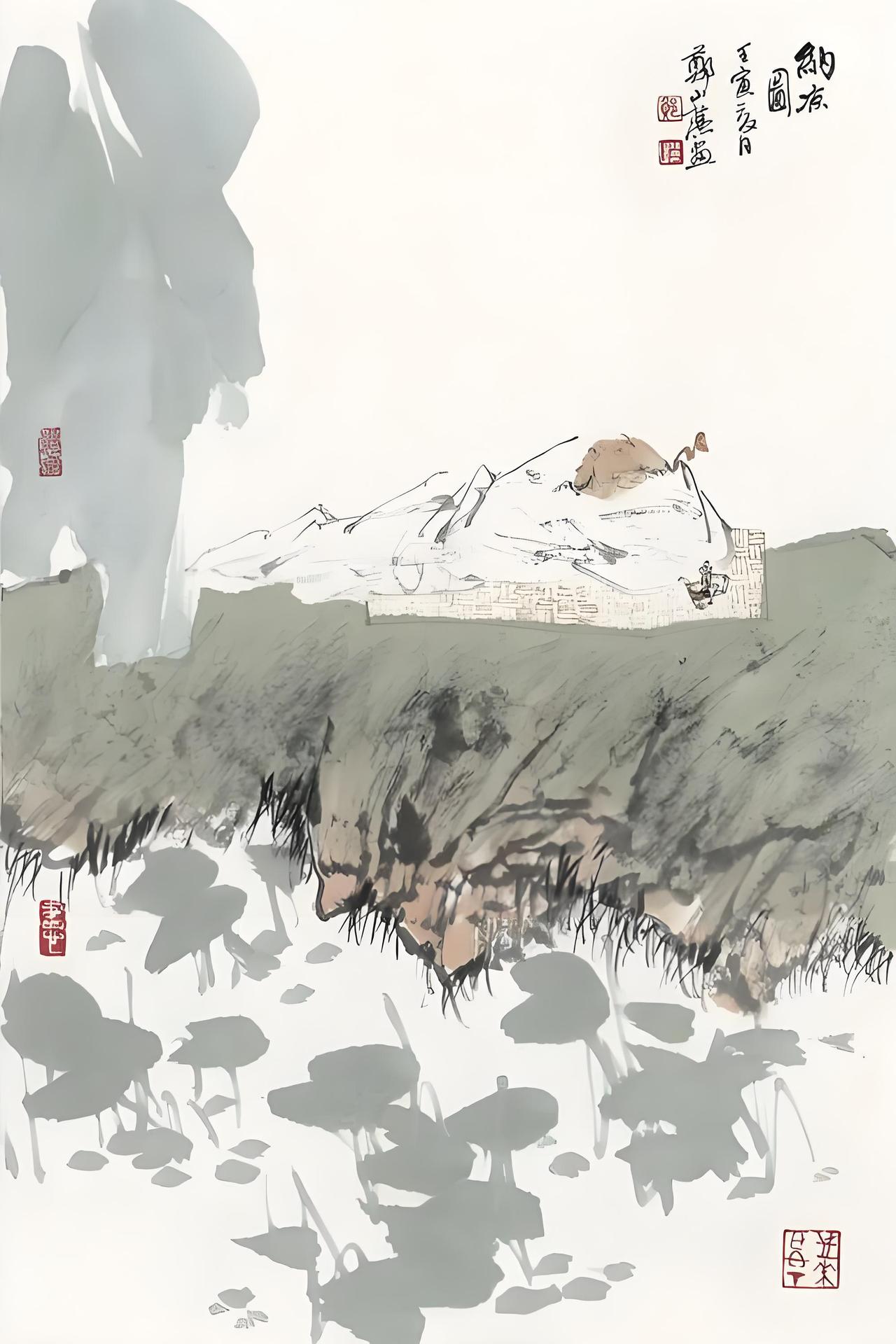 上联：莲池避暑荷撑伞
下联：[玫瑰]

网络图片/诚谢侵删