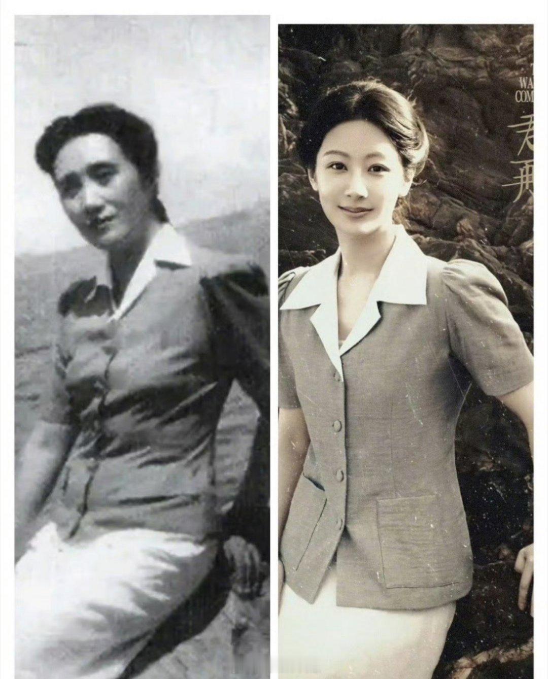 杨紫主演的《玉兰花开君再来》剧照来了，客观评价一下，杨紫的这个妆造还原度能够打多