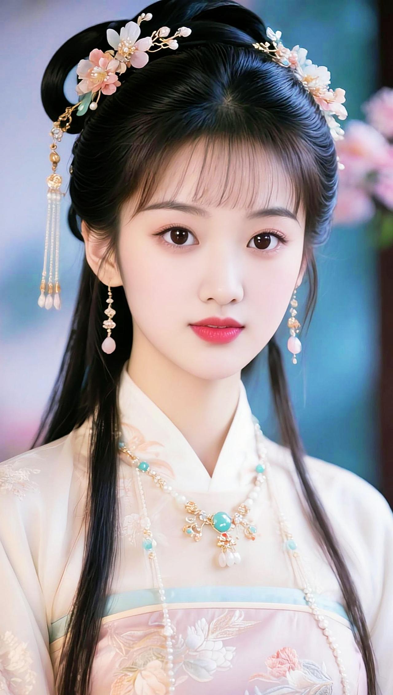 AI古风高清写真 抖音ai创作 古风妆容有多美 古风温婉写真 汉服