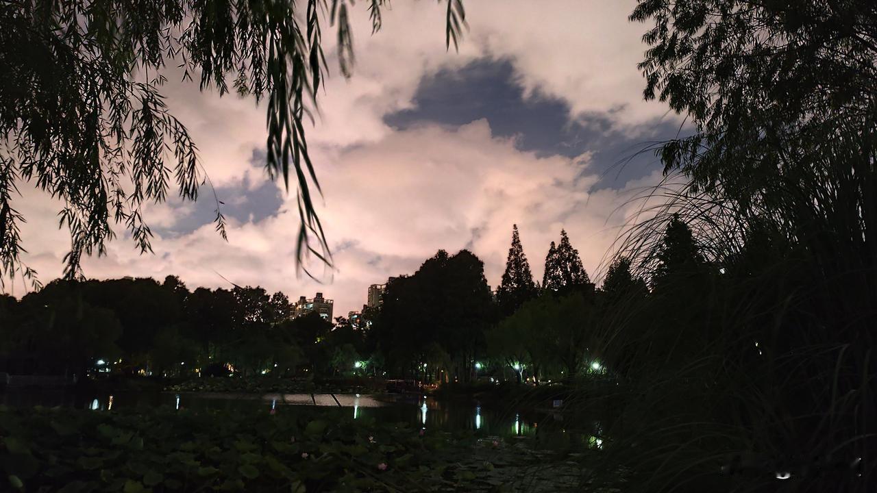 分享一张相册里随手拍的天空夜色寂静望天空
