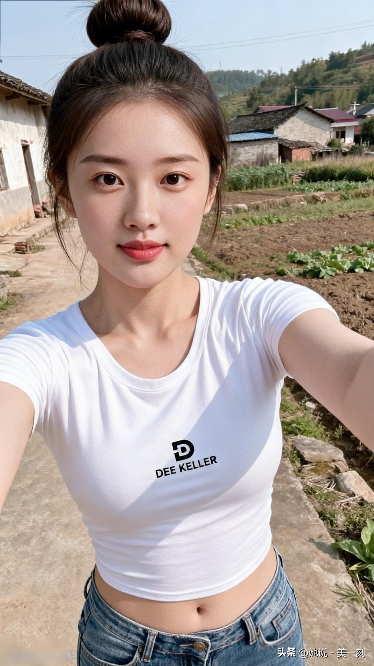 夏日清新自拍 在田野间，感受自然的美好！🌿📸什么样的女人算自然美