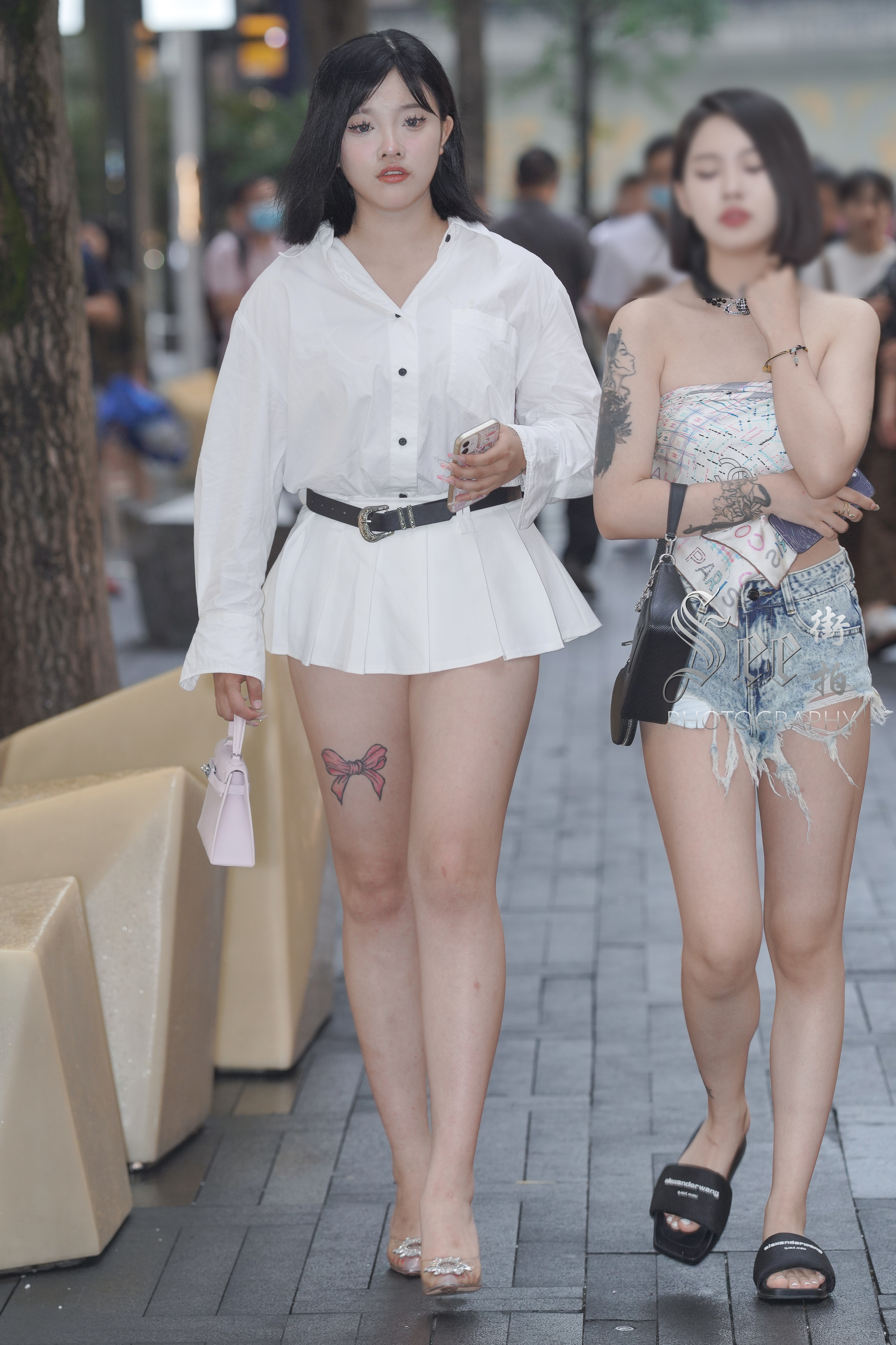 白色衬衫裙~~ ​​​