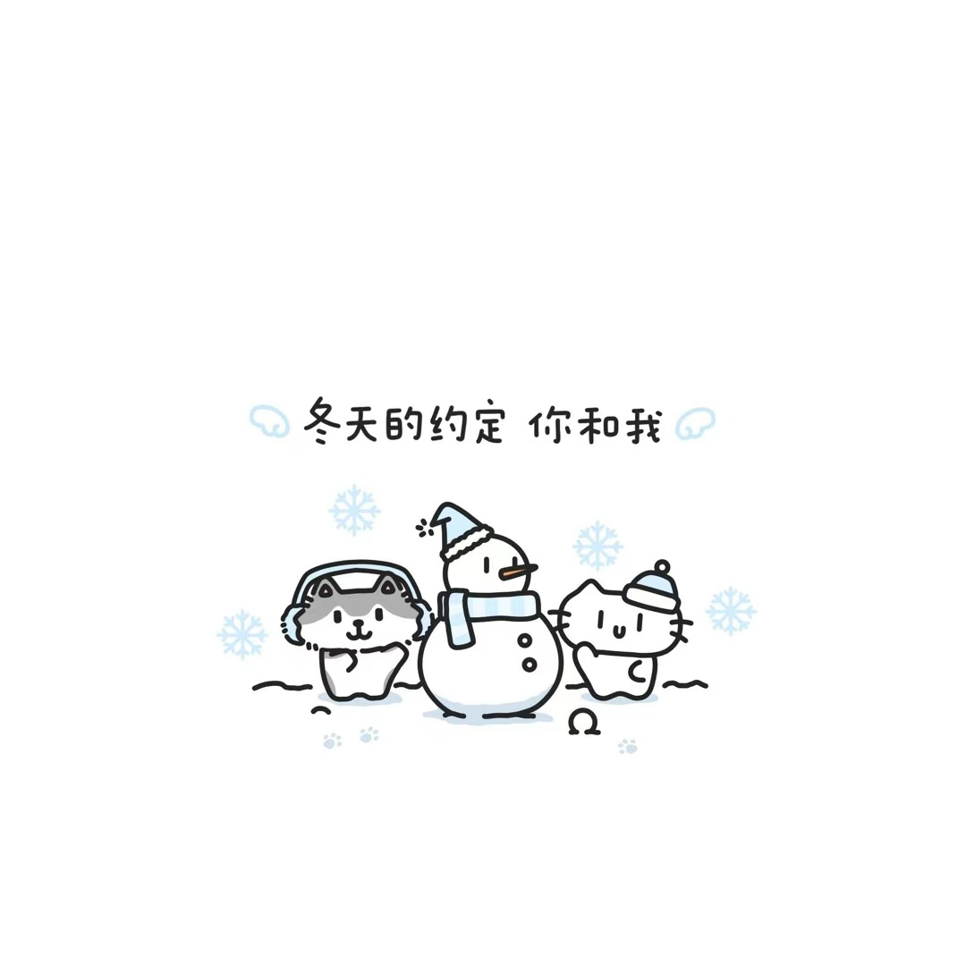 冬天小猫歌词背景图˚ ⁺ . ❆ ∙  ❅ 🤍･₊ ˚ ⋆˚   