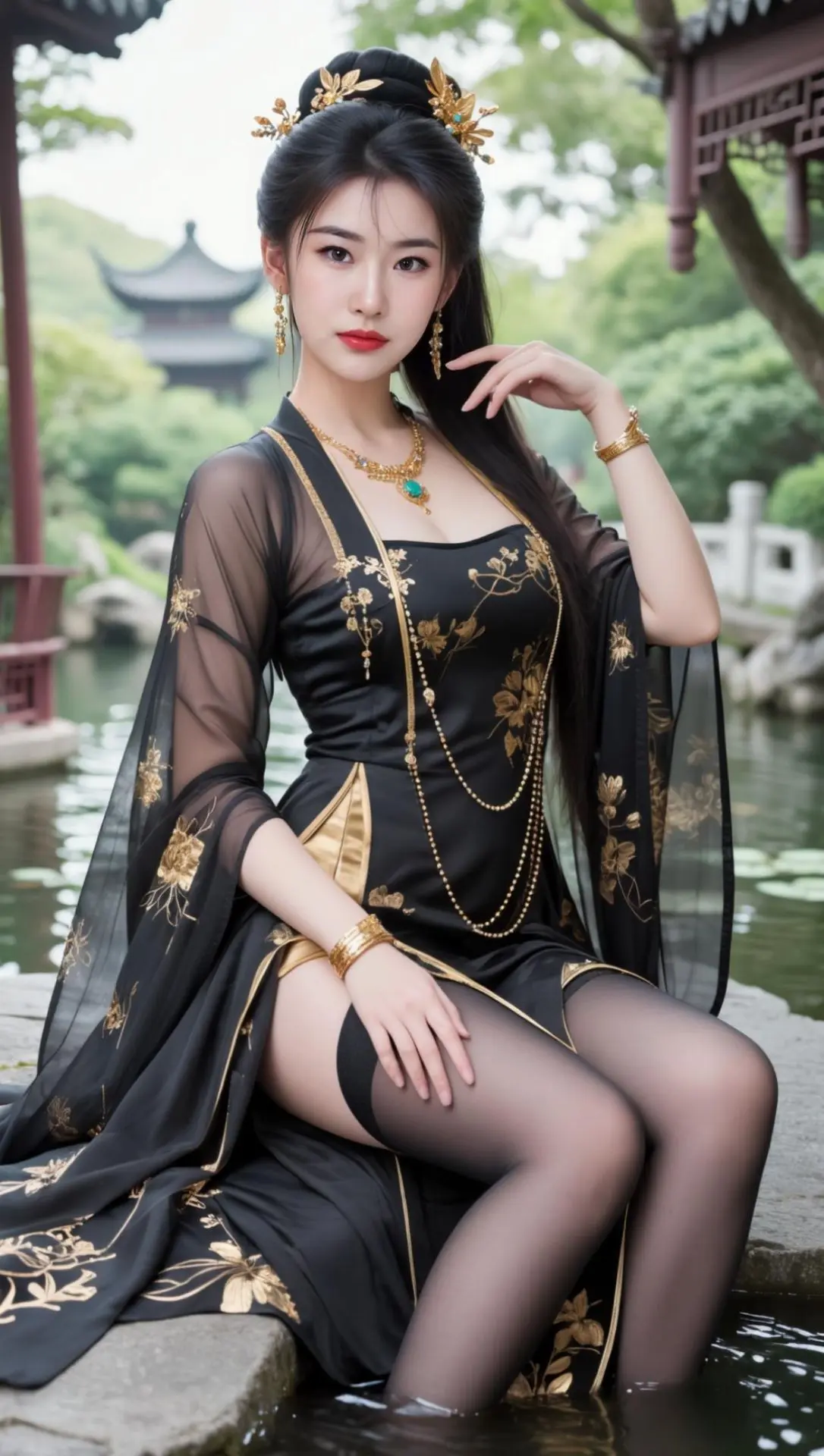 AI墨金古风照 随变ai随便玩