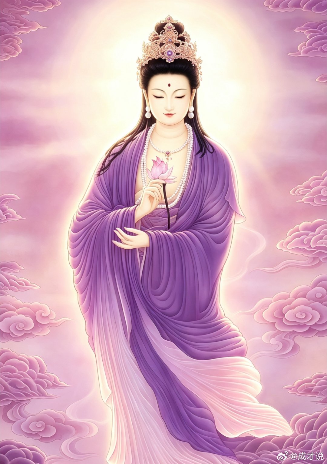 承蒙紫衣观音庇佑，心怀善意，自有归途。愿往后家人平安康健，万事顺意，财运自来，所