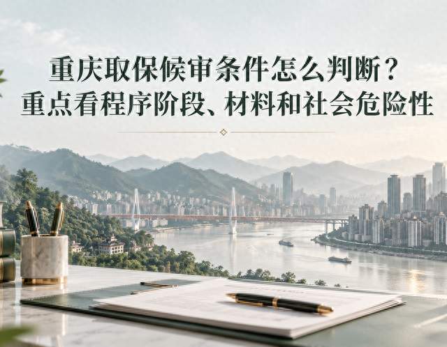 重庆取保候审条件怎么判断？重点看程序阶段、材料和社会危险性