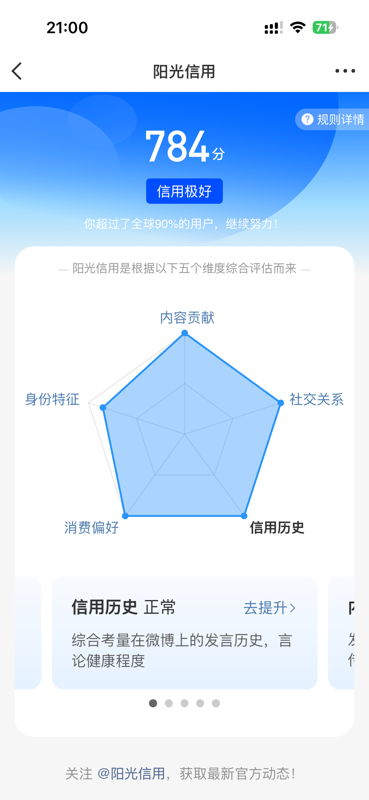 阳光信用  阳光信用 ygxy 极好  784  欢迎宝子们和我快乐互动啦与极好