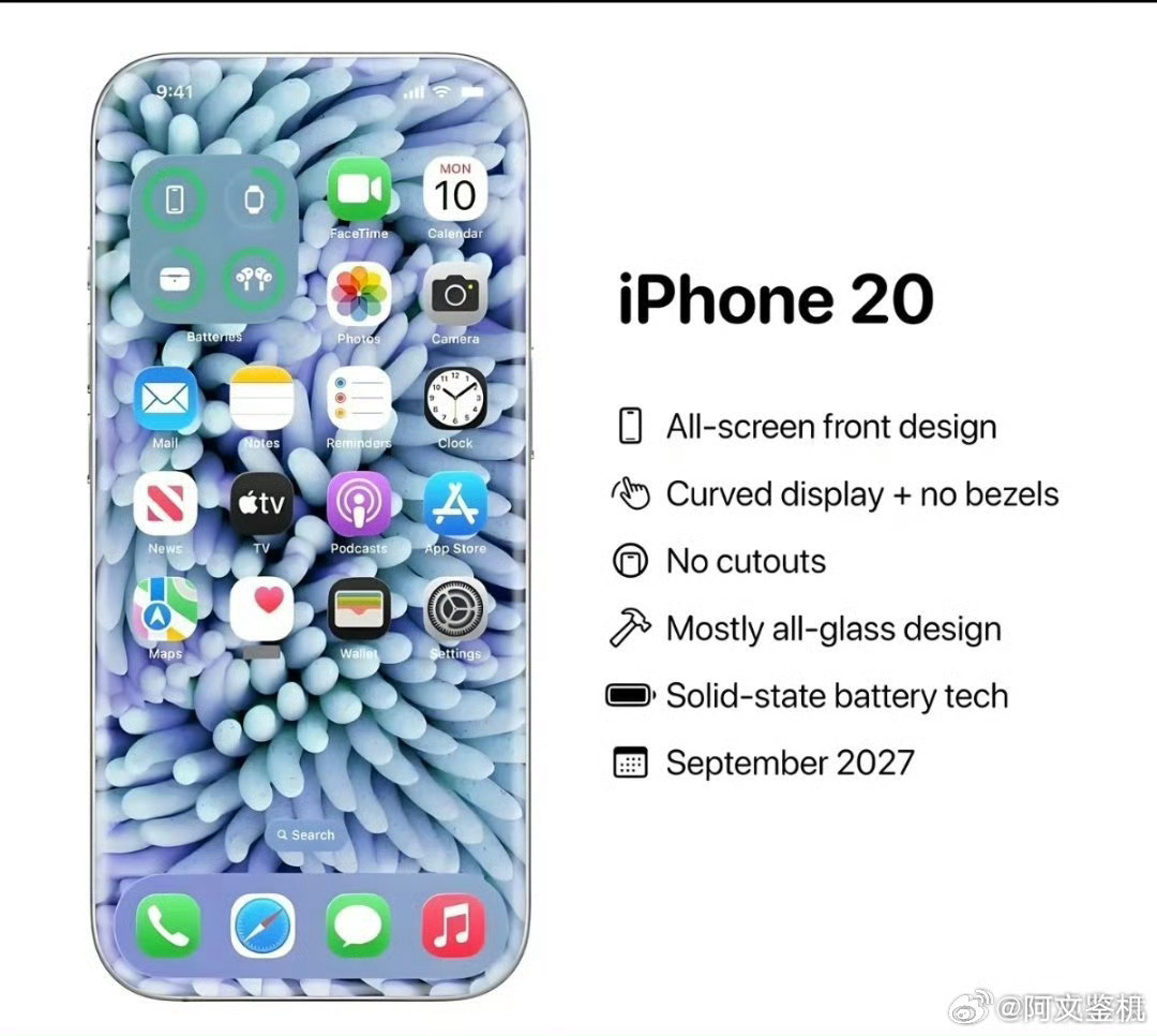 iPhone史上最大规模产品革新来了不就是一个折叠屏吗？20周年的折叠屏而已，安