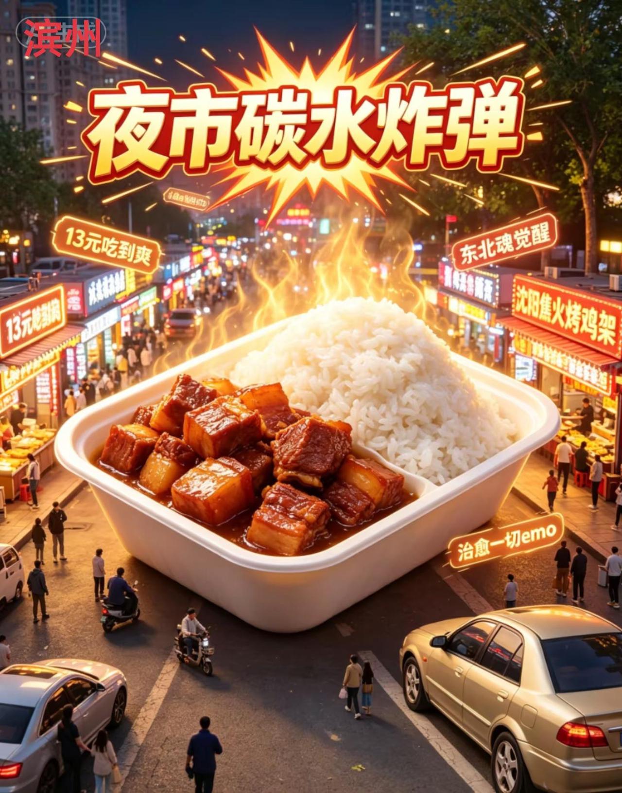 来滨州怎么能错过北杨市场的东北盒饭呢。🍱滨州北杨市场13元盒饭！红烧肉直接封神