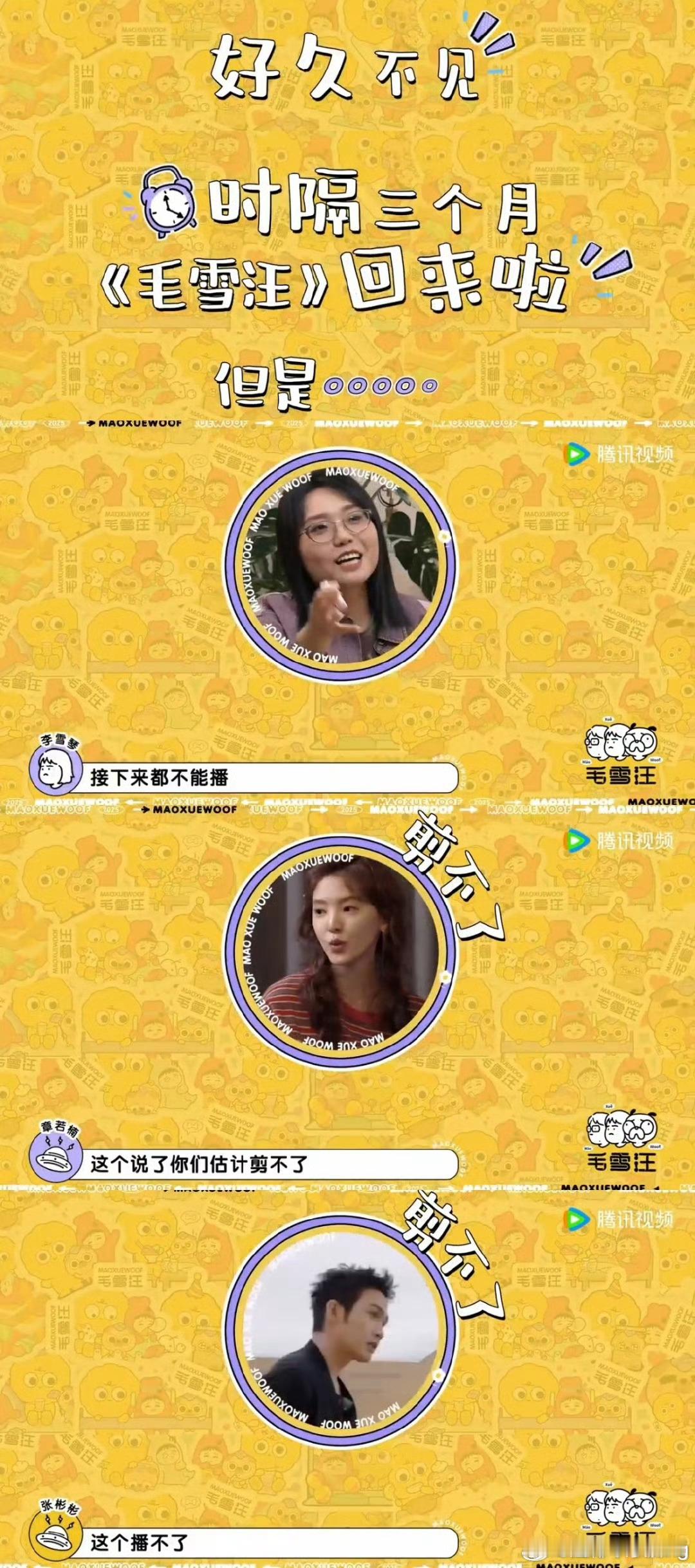 毛雪汪25春番玩好大等新综艺的日子比等外卖还煎熬！导演组能不能先放个预告解解馋？