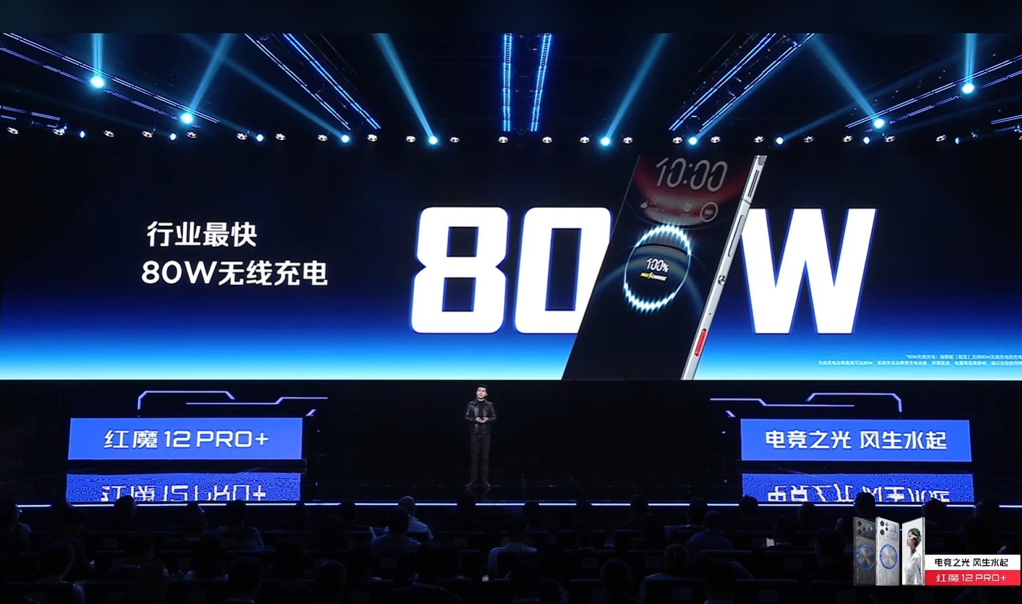 红魔12 Pro+是8400mAh电池+120W快充+80W无线充，对称式111