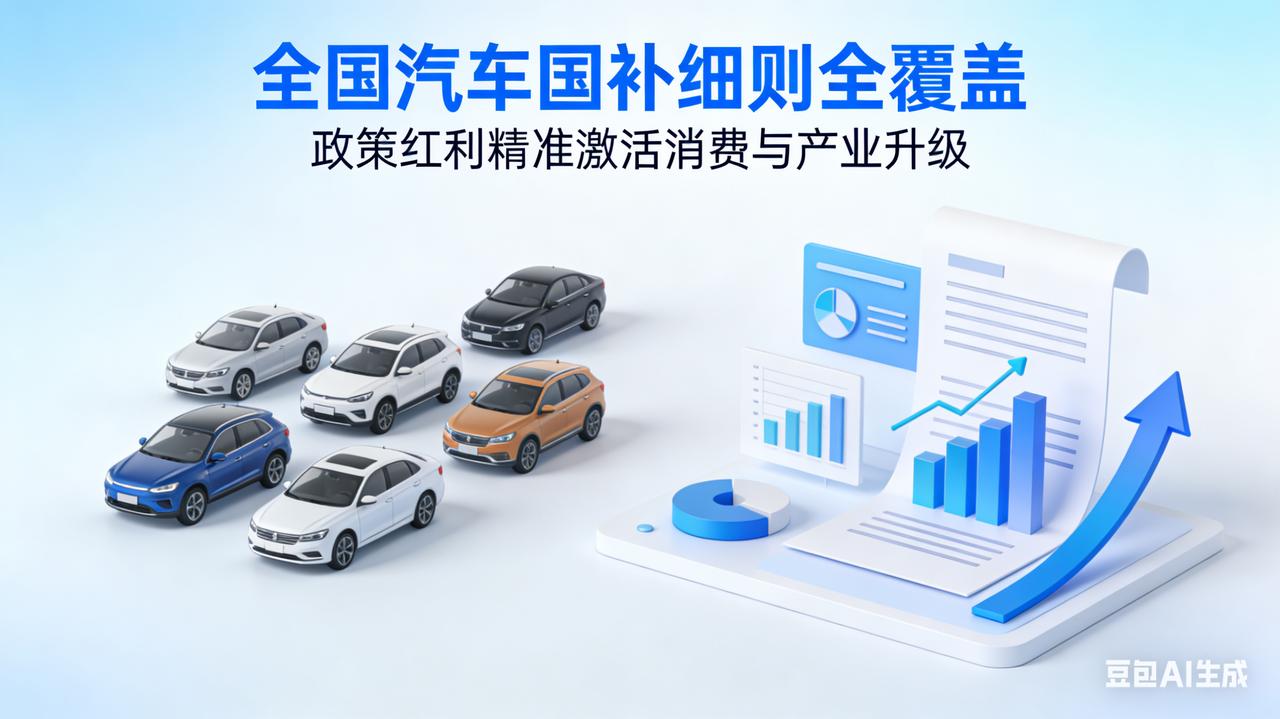 全国汽车国补细则全覆盖，政策红利精准激活消费与产业升级
 
2026年汽车国补配