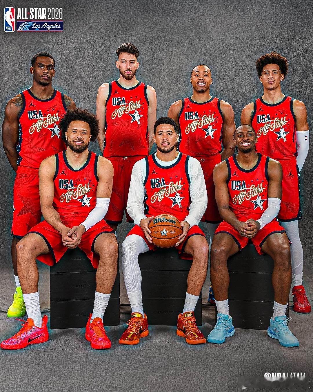 📸2026全明星定妆照！（还差詹姆斯、杰伦-布朗、爱德华兹）2026nba全明